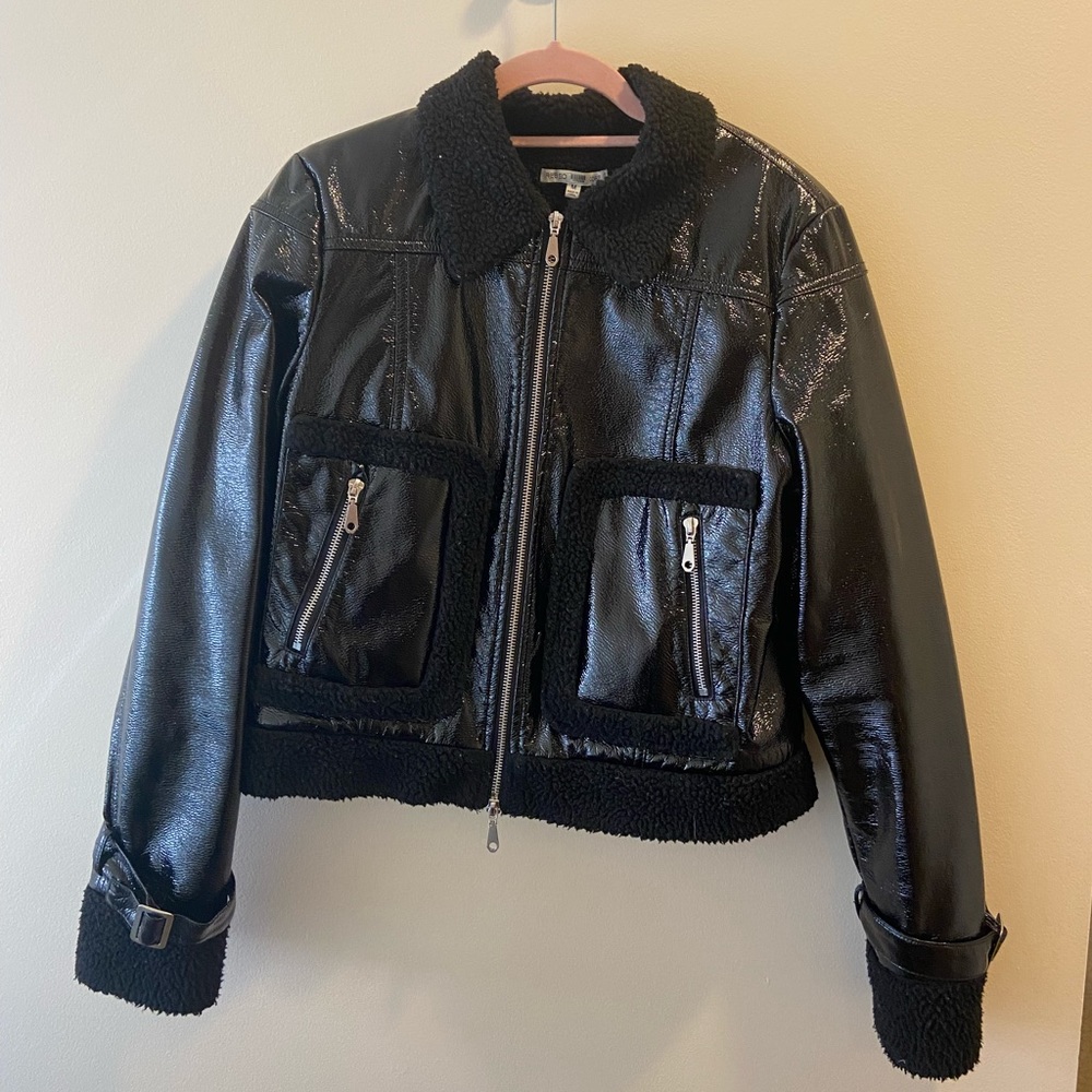 Rebecca minkoff Corinna Patent leather jacket
